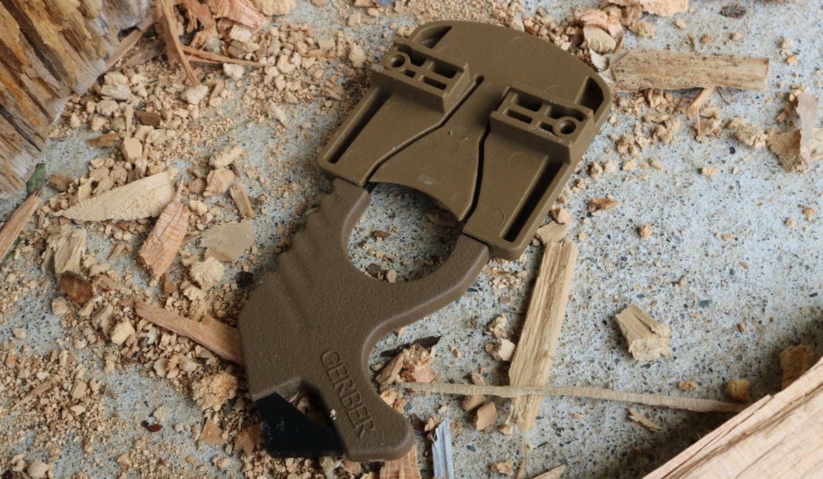 Gerber Strap Cutter (Coyote Brown Hard Mount) (NSN 5110-01-578-4889) –  Tactical South
