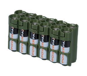 Storacell 12 AA Pack Battery Caddy (Military Green)