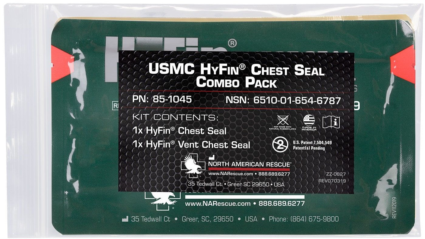 NAR USMC HyFin Chest Seal Combo Pack