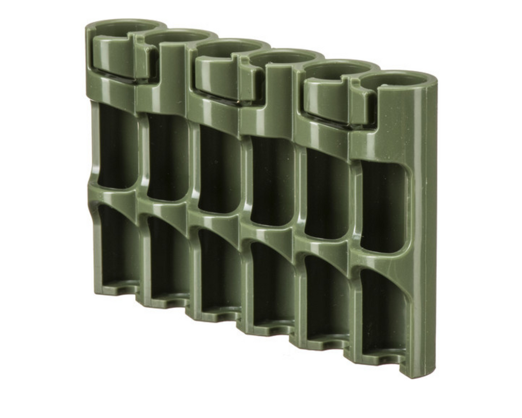Storacell SlimLine 6 AAA Pack Battery Caddy (Military Green)